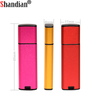 JASTER matowa pamięć USB złoty Pendrive 64GB 32GB 16GB 4GB plastikowy dysk różowy Mini Pendrive gadżet fotografia prezent 2